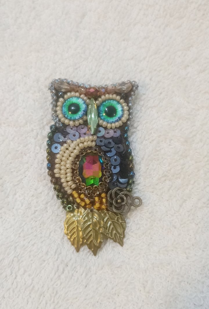 Broșă „Bufniță”