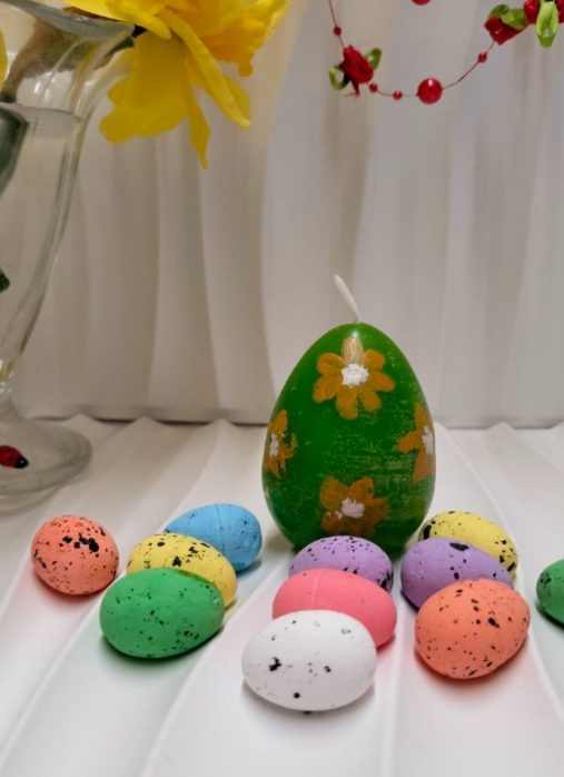 Lumînare "Ou de Paşte decorat"