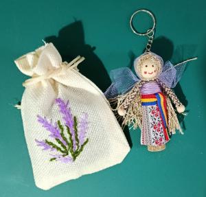 Set Lavandă cu păpușă breloc